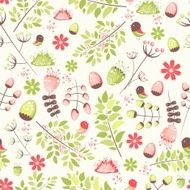 Floral seamless pattern - vector illustration N8