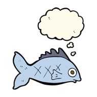 cartoon fish with thought bubble N64