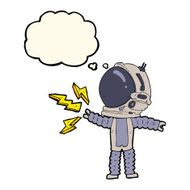 cartoon astronaut with thought bubble N79