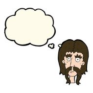 cartoon man with long mustache thought bubble N8