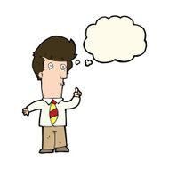 cartoon man with question thought bubble N7