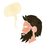 cartoon man with beard speech bubble