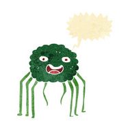 cartoon spider with speech bubble