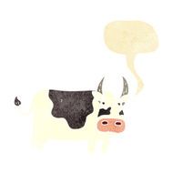 cartoon bull with speech bubble