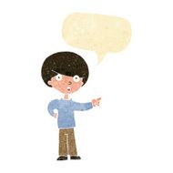 cartoon pointing boy with speech bubble N2