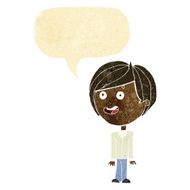 cartoon happy surprised boy with speech bubble