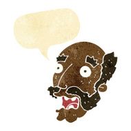 cartoon shocked old man with speech bubble