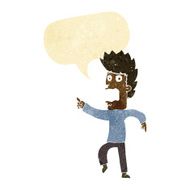 cartoon terrified man with speech bubble N2