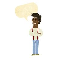 cartoon annoyed man with speech bubble N2