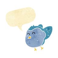 cartoon bird with speech bubble N3