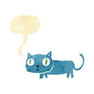 cartoon cat with speech bubble N2