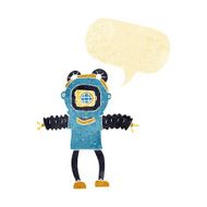 cartoon deep sea diver with speech bubble