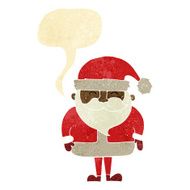 cartoon santa claus with speech bubble N2