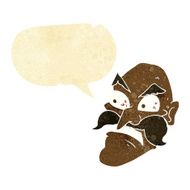 cartoon angry old man with speech bubble N2