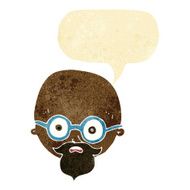 cartoon shocked man with beard speech bubble