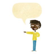 cartoon man gesturing welcome with speech bubble