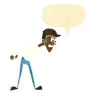cartoon angry man with speech bubble N2