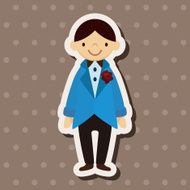 wedding couple theme elements vector eps N44