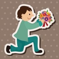 wedding couple theme elements vector eps N46
