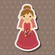 wedding couple theme elements vector eps N52