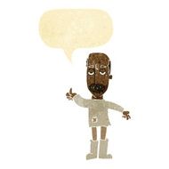 cartoon annoyed old man with speech bubble