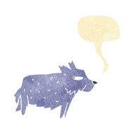 Cartoon Terrier With Speech Bubble N2