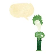 cartoon vampire with speech bubble