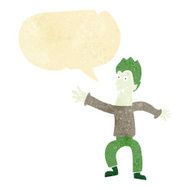 cartoon vampire with speech bubble N2