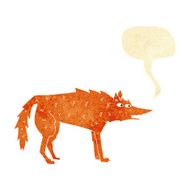 cartoon fox with speech bubble N2