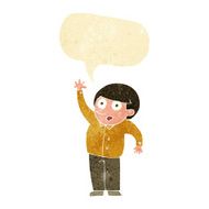 cartoon man asking question with speech bubble N4
