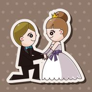 wedding couple theme elements vector eps N53
