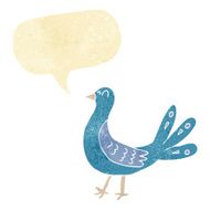 cartoon bird with speech bubble N8
