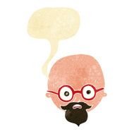 cartoon shocked man with beard speech bubble N2
