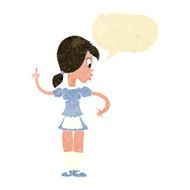 cartoon waitress calling order with speech bubble
