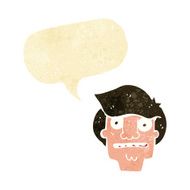 cartoon shocked face with speech bubble N2