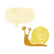 cartoon snail with speech bubble N2