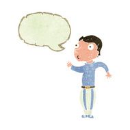 cartoon man in loud clothes with speech bubble N2