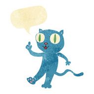 cartoon cat with idea speech bubble