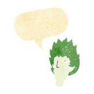 cartoon vampire face with speech bubble N3