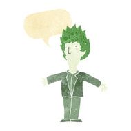 cartoon vampire with speech bubble N3