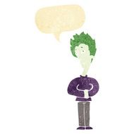 cartoon vampire with speech bubble N5