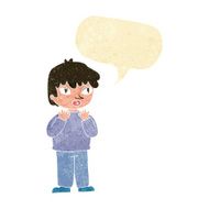 cartoon worried person with speech bubble N2