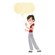 cartoon angry man arguing with speech bubble N2