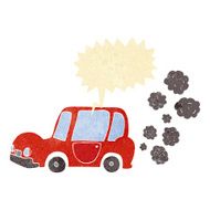 cartoon car with speech bubble N3