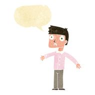 cartoon shocked man with speech bubble N4