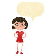 cartoon woman with speech bubble N2