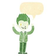 cartoon vampire boy with speech bubble