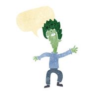cartoon vampire man with speech bubble N6