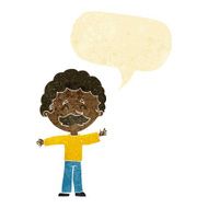 cartoon boy with mustache speech bubble N2