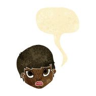 cartoon sulking woman with speech bubble